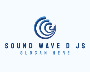 Ocean Wave Surf logo design