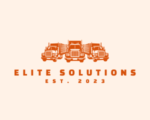 Truck Logistics Cargo logo design