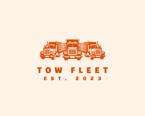 Truck Logistics Cargo logo design