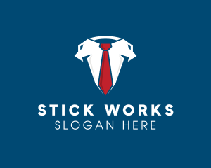 Business Suit Necktie logo design