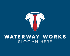 Business Suit Necktie logo design