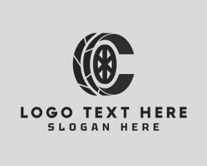 Car Wheel Letter C logo