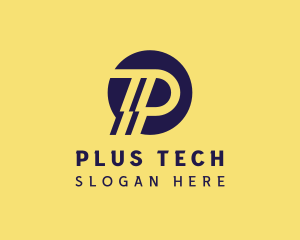 Tech Professional Letter P logo design