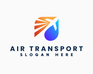 Transportation Plane Travel Aerospace logo design