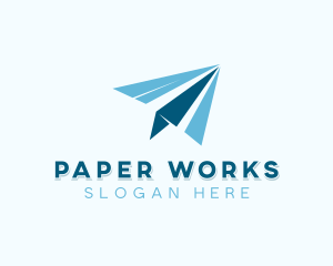 Paper Plane Logistics logo design