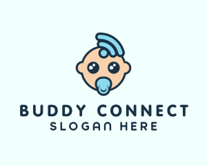 Signal Baby Cartoon logo design