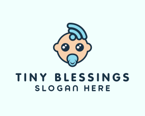 Signal Baby Cartoon logo design