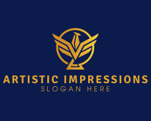 Golden Bird Premium  logo design