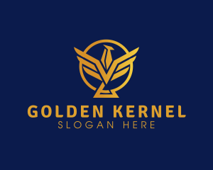 Golden Bird Premium  logo design