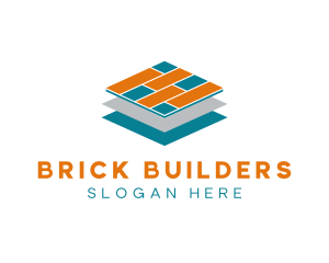 Brick Tile Flooring logo design