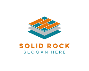 Brick Tile Flooring logo design