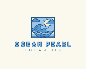 Waves Ocean Travel logo design