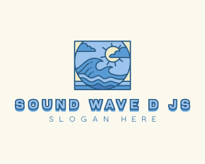 Waves Ocean Travel logo design