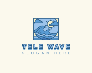 Waves Ocean Travel logo design