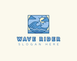 Waves Ocean Travel logo design