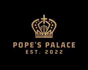 Golden Pope Crown logo