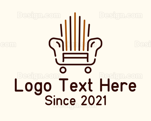 Armchair Outline Furniture Logo