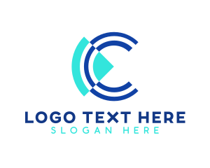 Social Media - Media Company Letter C logo design