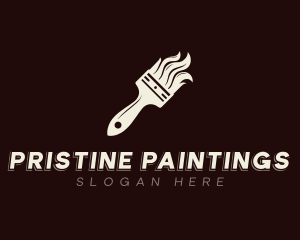 Repaint Paint Brush logo design