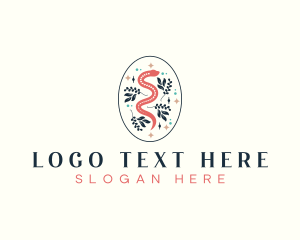 Floral Serpent Boho logo