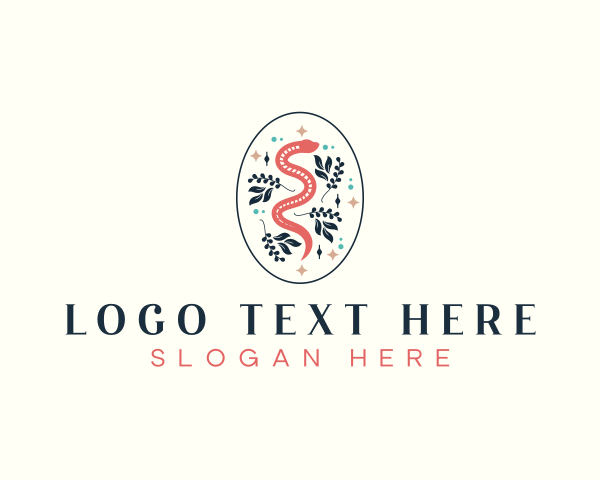 Floral Serpent Boho logo