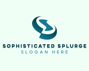 Digital App Letter S logo design