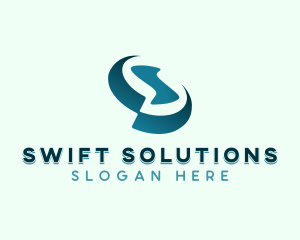 Digital App Letter S logo design