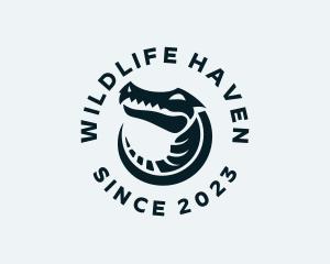 Wildlife Alligator Reptile logo design