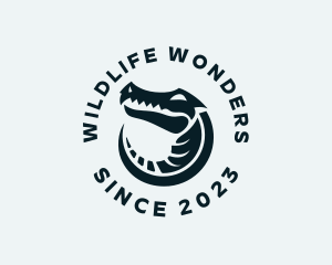 Wildlife Alligator Reptile logo design