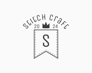 Crown Banner Stitch logo