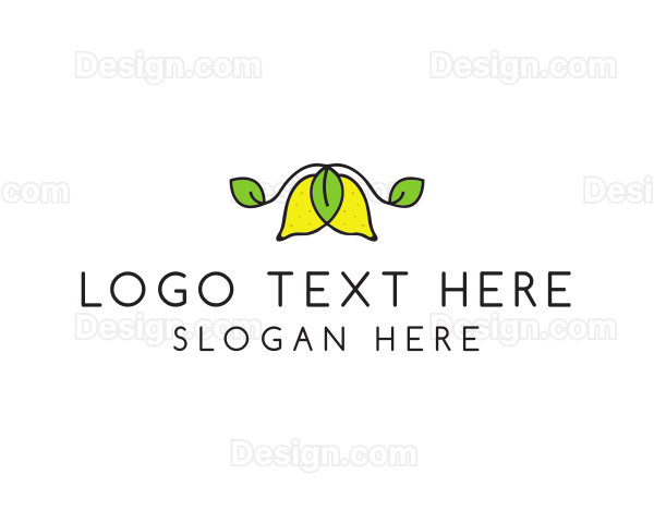 Fresh Lemon Fruit Logo