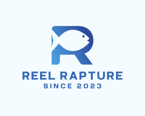 Fish Letter R logo