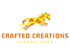 Stallion Paper Folding logo design