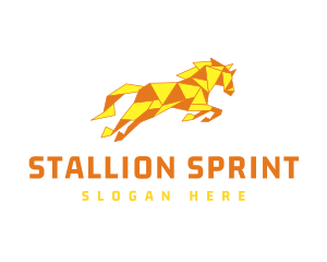 Stallion Paper Folding logo design