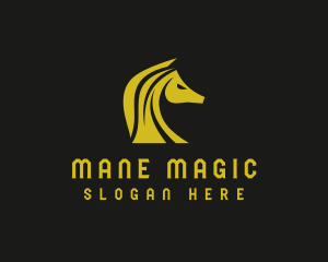 Stallion Horse Mane  logo