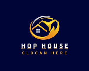 Hand House Residential logo design