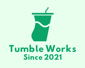 Green Juice Tumbler logo design