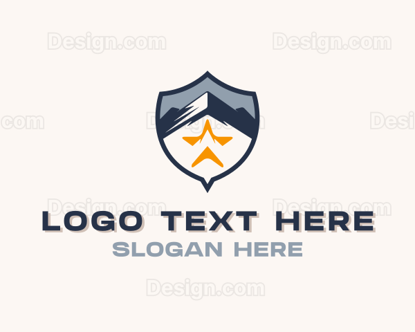 Outdoor Mountain Hiker Logo