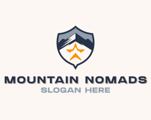 Outdoor Mountain Hiker logo design