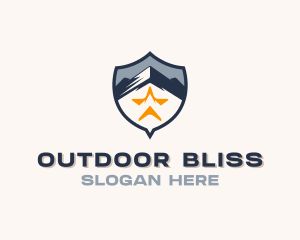 Outdoor Mountain Hiker logo design