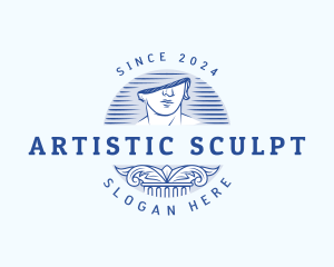 Greek Column Sculpture logo design