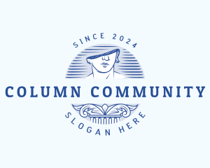 Greek Column Sculpture logo