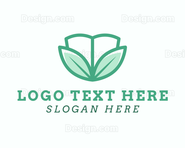 Green Leaves Wellness Book Logo