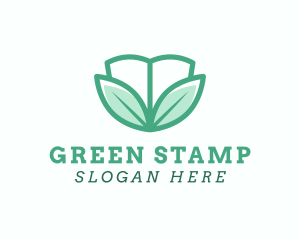 Green Leaves Wellness Book logo design