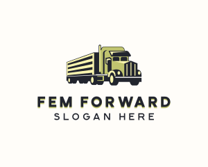 Forwarding Freight Truck logo design