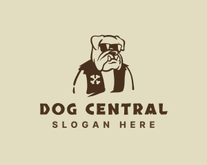 Canine Bulldog Vest  logo design