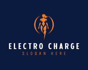 Female Electrical Energy logo design