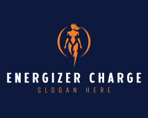 Female Electrical Energy logo design