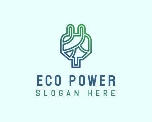 Eco Power Plug  logo design