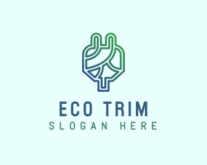 Eco Power Plug  logo design